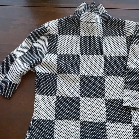 Ann Taylor Plaid Turtleneck Sweater - Picture 3 of 6